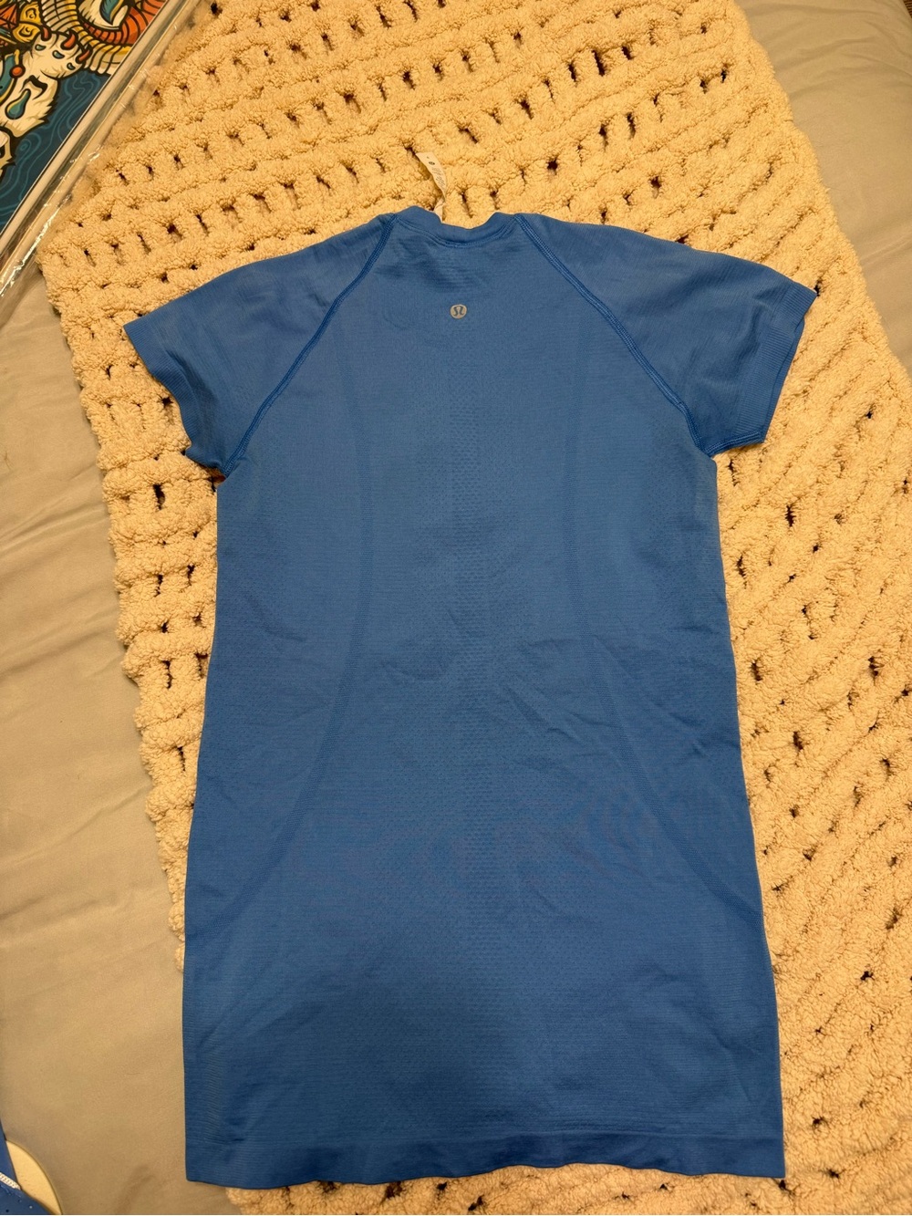 lululemon athletica Light Blue Short-Sleeve Athletic Top